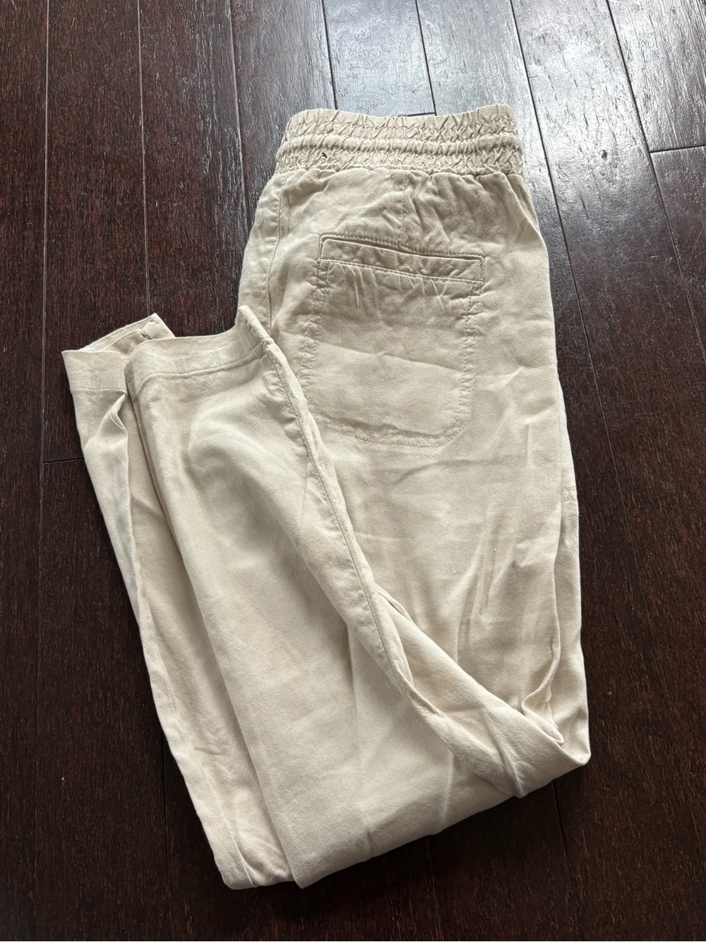Lou & Grey Men's Cream Elastic-Waist Joggers
